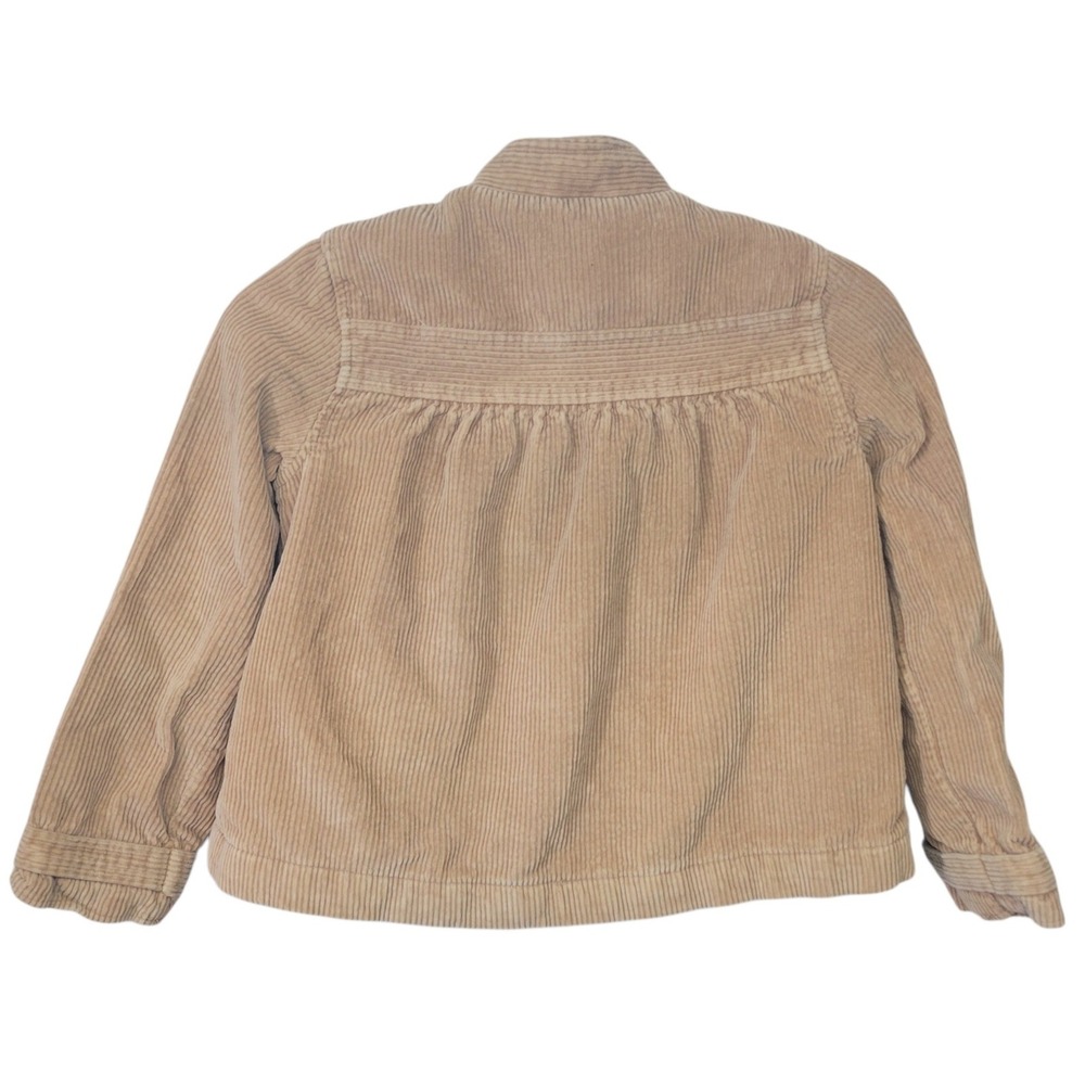 Gap Kids Tan Corduroy Double Breasted Jacket Sz S 6-7 Butterfly Leaf Lined A710 - Picture 5 of 7